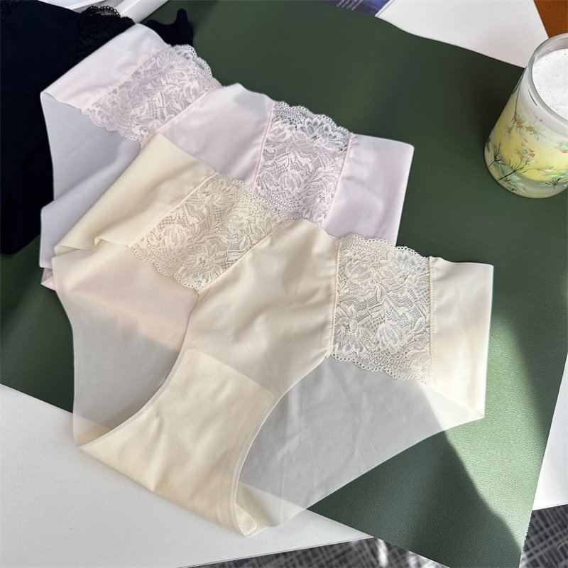 清凉又美丽~法式薄款冰丝内裤