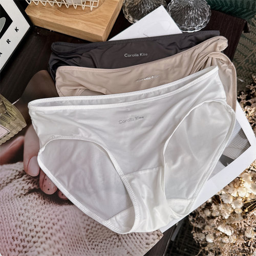 简约美式超薄冰丝三角内裤女