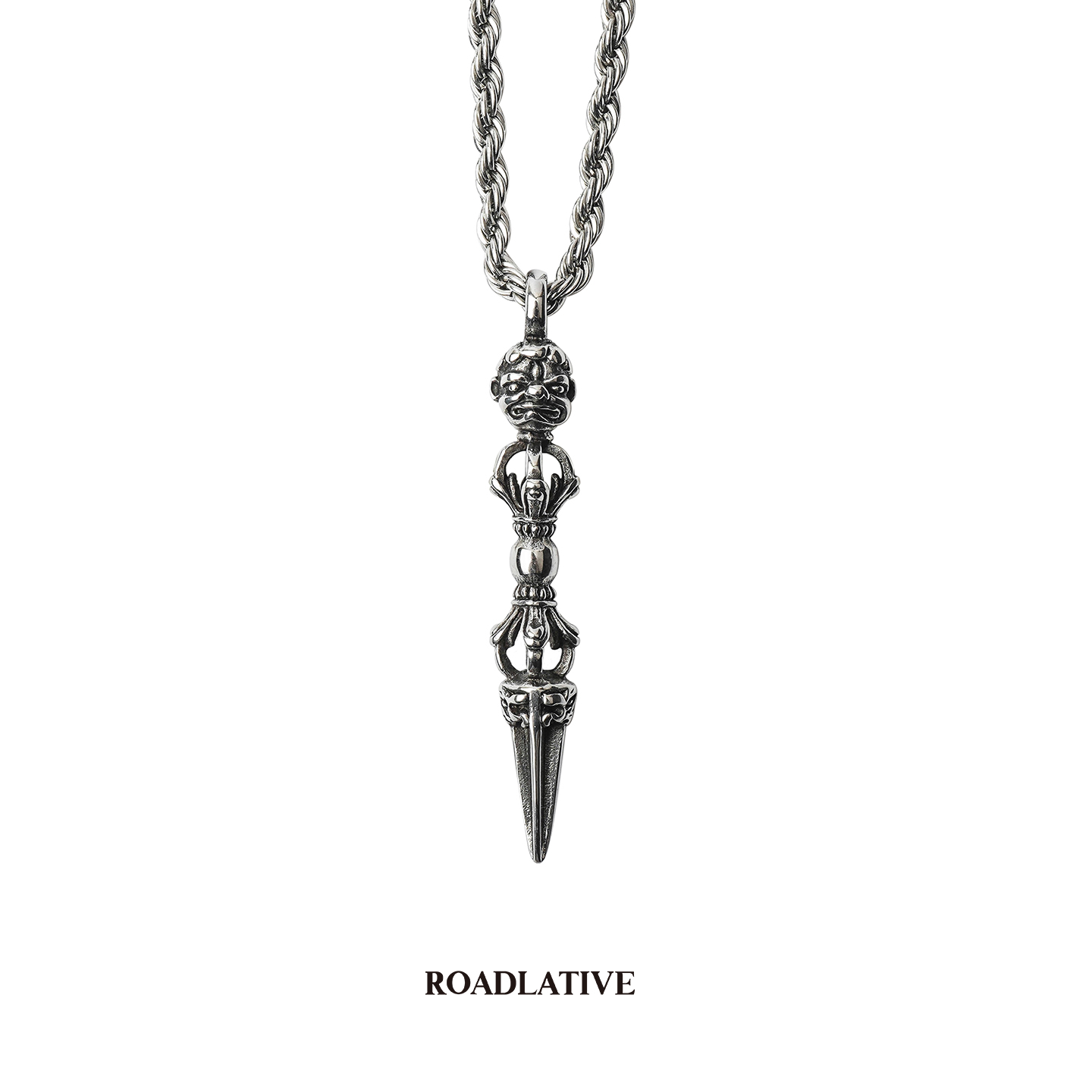 ROADLATIVE权杖小丑钛钢项链