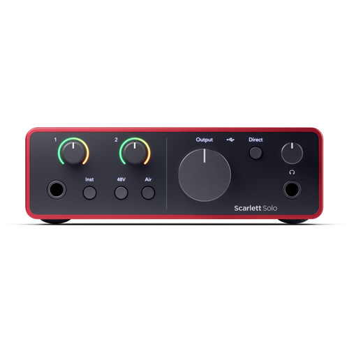 福克斯特 Focusrite Scarlett Solo 四代直播录音声卡 USB Type-C