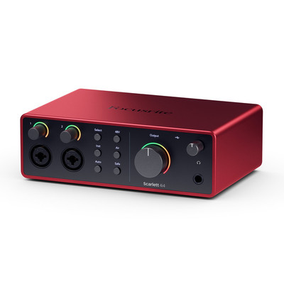 福克斯特Focusrite Scarlett 4i4 四代直播录音声卡 USB Type-C