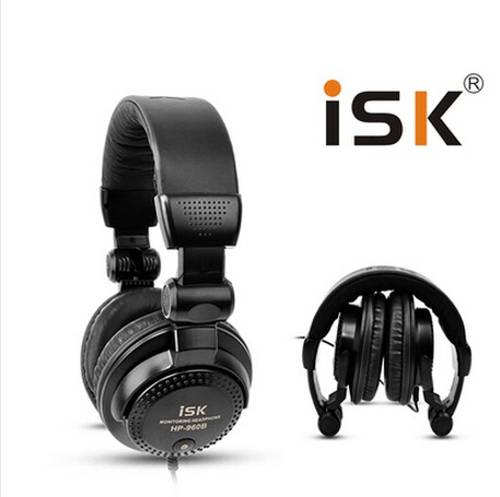 ISK HP-960B监听耳机 封闭式网络K歌录音YY主播专用 可折叠