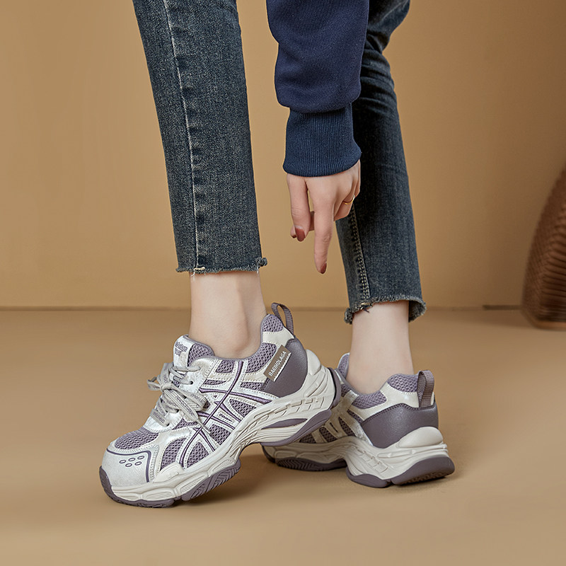 厚底增高老爹鞋2026春季新款时尚潮酷网面透气运动户外风休闲女鞋,女鞋,时尚休闲鞋,淘宝优惠券,粉丝福利购,淘宝优惠卷