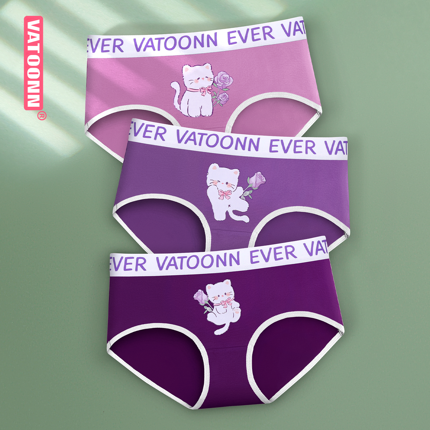 纯棉女内裤中腰包臀三角裤字母腰带抗菌裆透气卡通印花紫色大码,女士内衣/男士内衣/家居服,女三角裤,淘宝优惠券,粉丝福利购,淘宝优惠卷