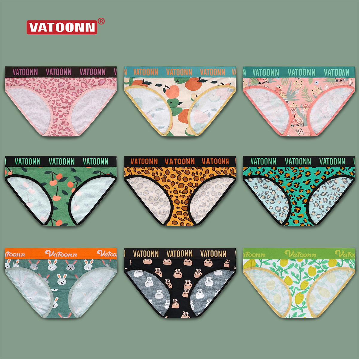 花佃品色女低腰三角内裤纯棉薄款