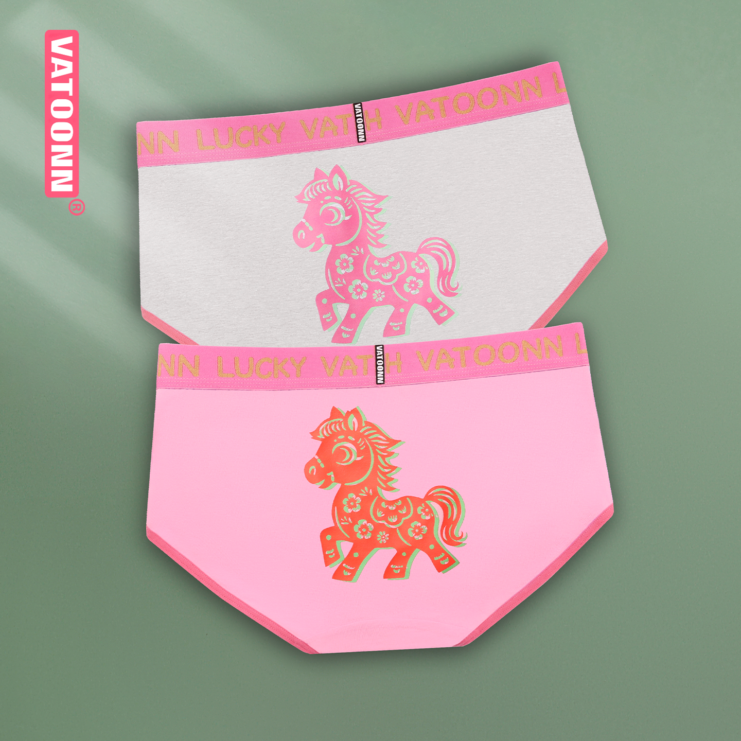 新年大码纯棉女生内裤三角大码防卷边宽腰带收腹本命年剪纸马印花,女士内衣/男士内衣/家居服,女三角裤,淘宝优惠券,粉丝福利购,淘宝优惠卷