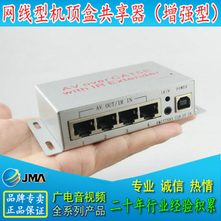 机顶盒网线型共享器一拖一 遥控转发器 增强型音视频信号放大共享