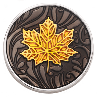 新品设计胸针金色枫叶徽章领扣领角扣子男士西装西服金属胸章胸扣