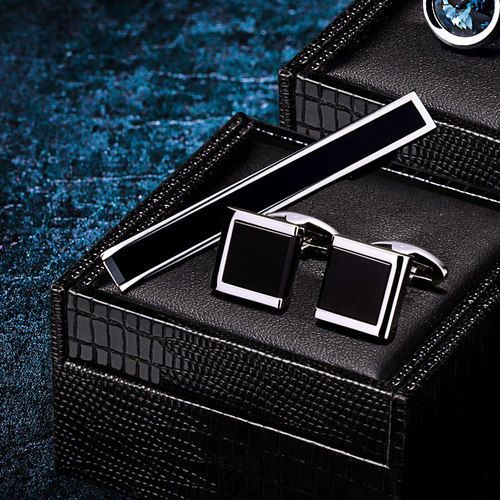 简约百搭领带夹袖扣套装KFLK定制