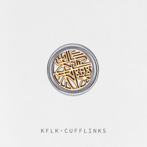 KFLK古代吉语不锈钢男士镂空胸针