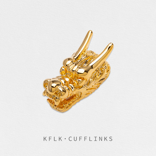 KFLK龙头铜男士立体设计胸针个性