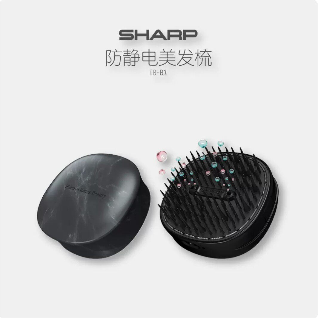日本直邮SHARP夏普美发梳负离子密齿梳子防静电护发按摩不伤发