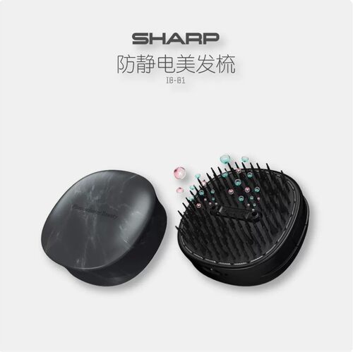 日本直邮SHARP夏普美发梳负离子密齿梳子防静电护发按摩不伤发