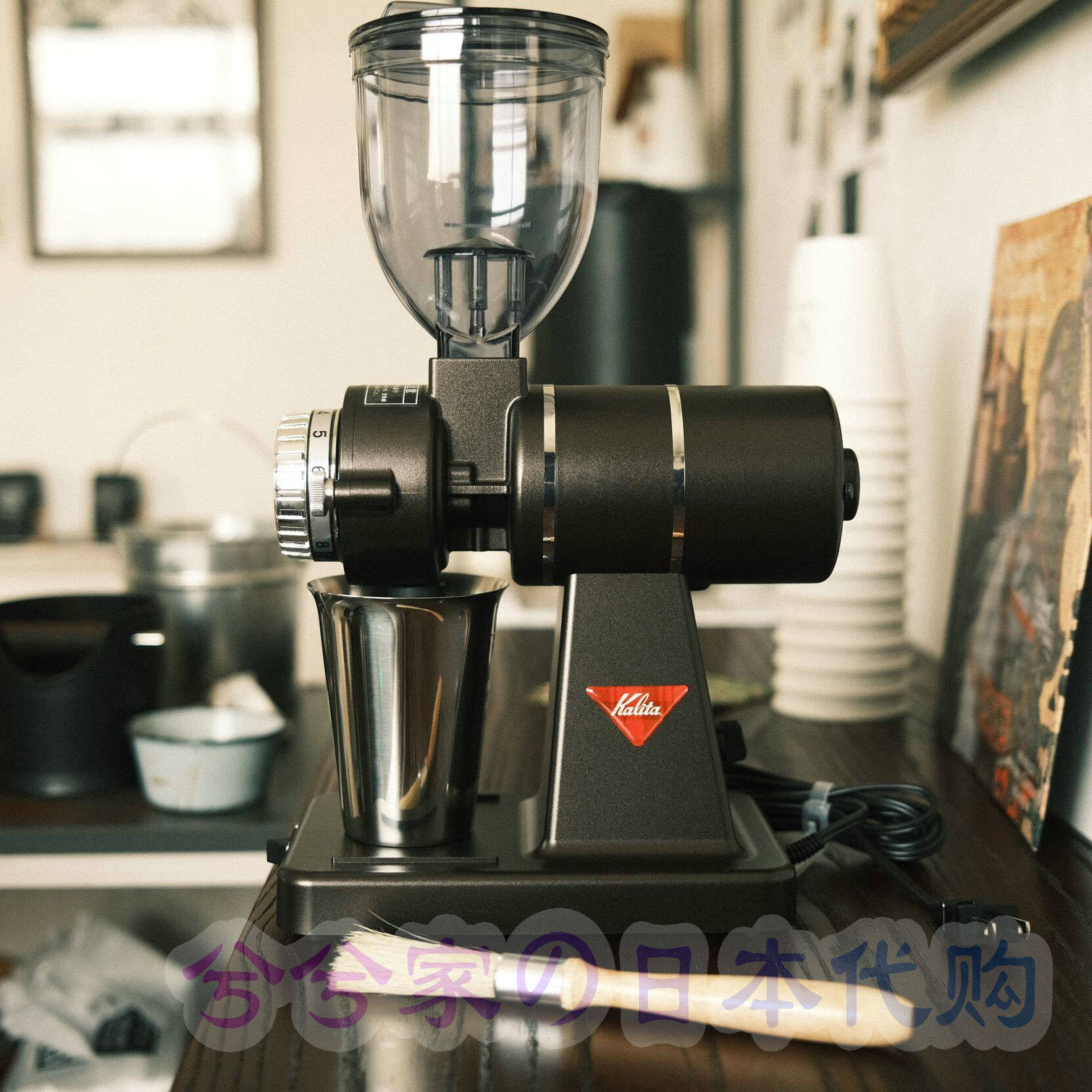 日本代购kalita磨豆机nice cut g电动咖啡磨豆机咖啡豆研磨机100V