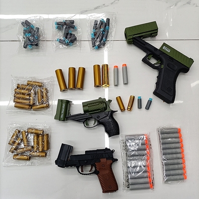 悍迪抛壳软弹枪单个弹壳补充包儿童格洛克沙鹰玩具手枪配套子弹