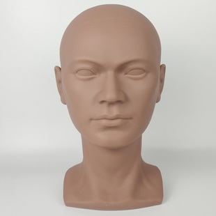 欧美黑人模特头男士头模型假发模特头耳机放置架展示道具假人头