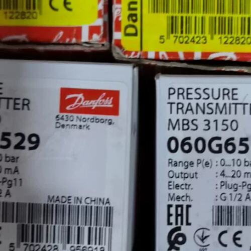 议价060G6529 Danfoss丹佛斯MBS3150压力感测器 议价