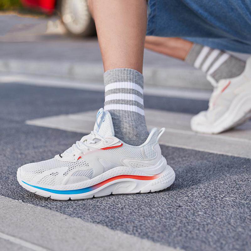 李宁流云运动鞋男2022夏季新款薄款网面透气轻便休闲鞋子aglr033