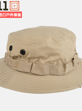 美国5.11户外渔夫帽迷彩奔尼帽战术帽子男女遮阳夏89422圆边帽