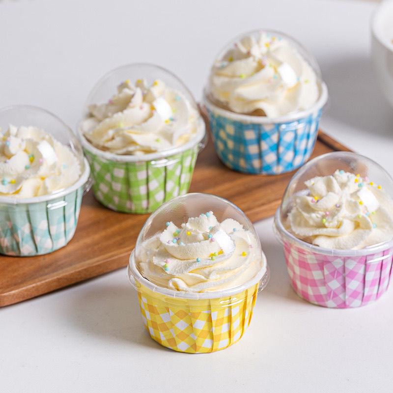 50个耐高温蛋糕纸杯马芬纸杯烤箱空气炸锅淋膜纸托儿童纸杯蛋糕