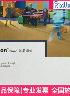 进口PVC卷材塑胶地板革沙龙康怡早教吸音防滑耐磨舒适Forbo福尔波