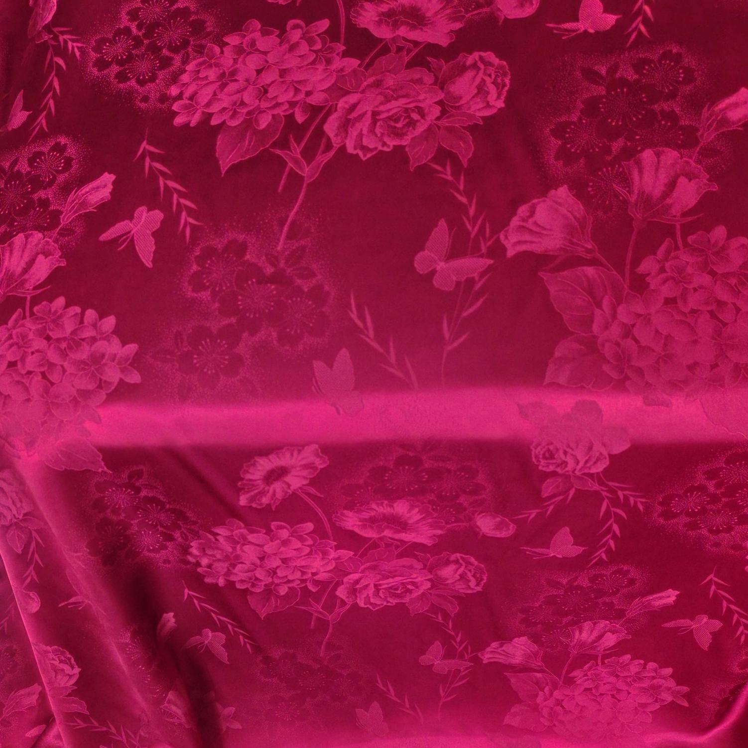 蝴蝶牡丹/27姆140幅提花缎70桑