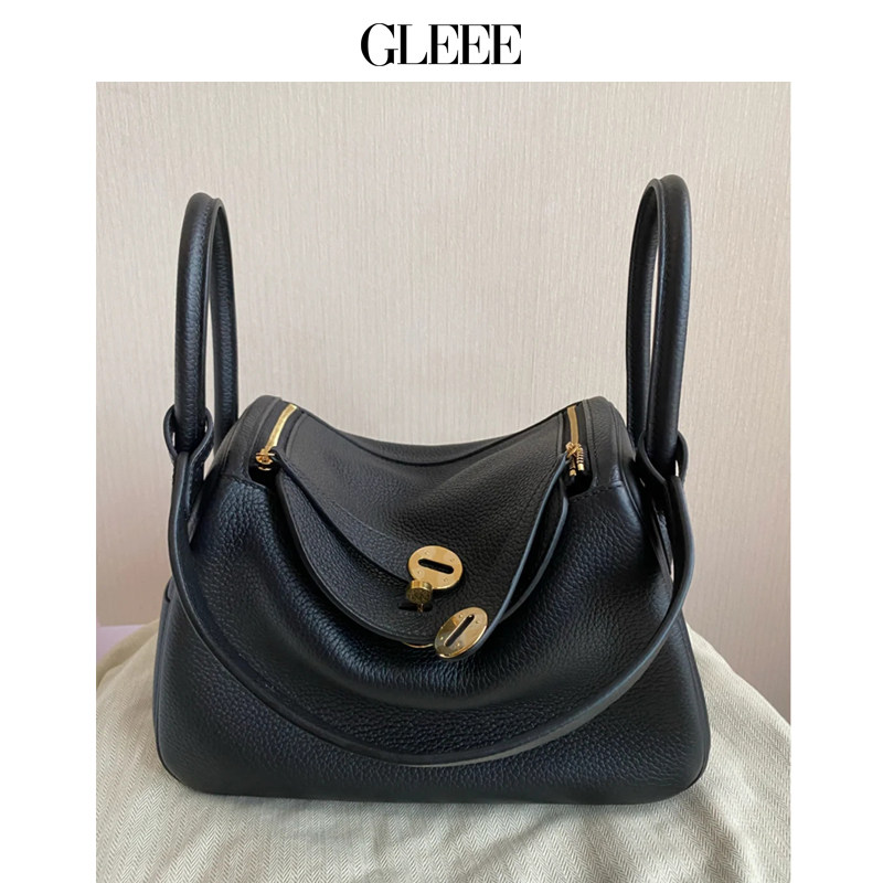 高定款真皮lindymini琳迪女包30医生包单肩斜跨迷你枕头包lindy26