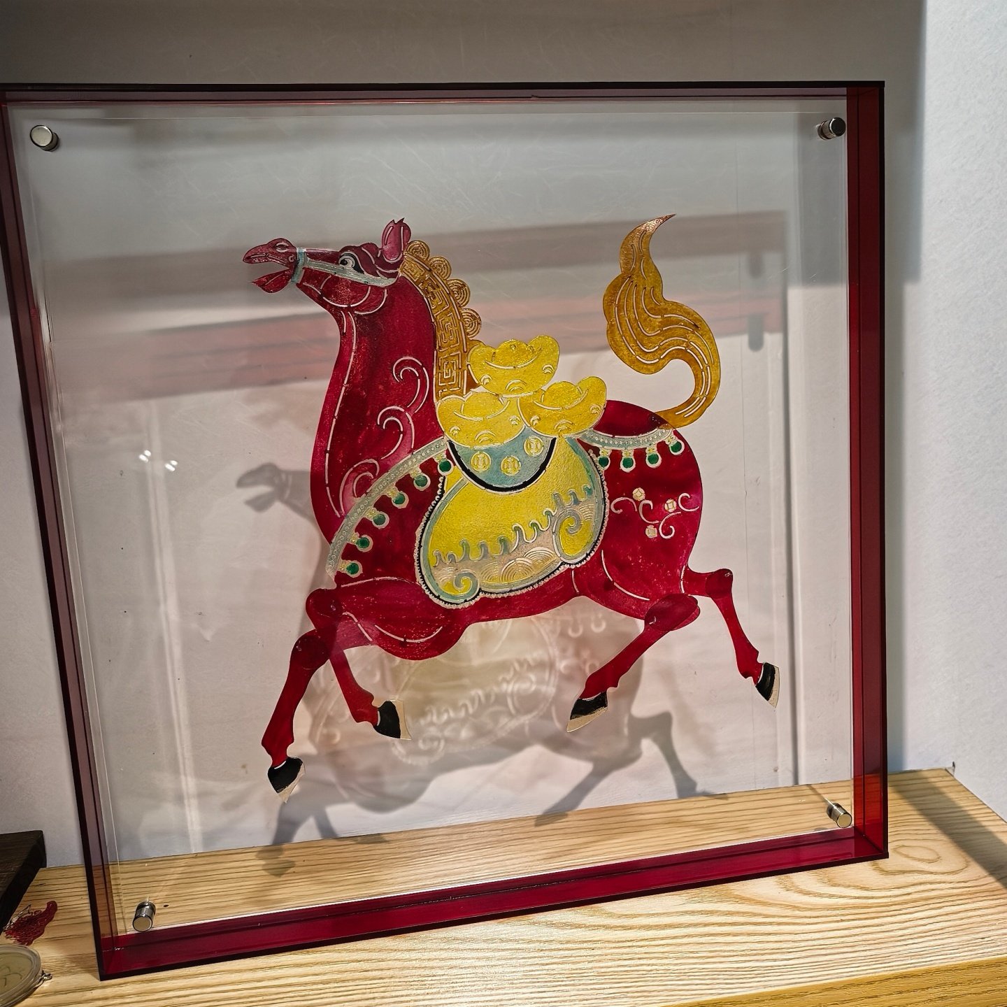 【非遗皮影】马年马上来财马上有钱装饰画吉祥陕西西安伴手礼文创,特色手工艺,皮影,淘宝优惠券,粉丝福利购,淘宝优惠卷