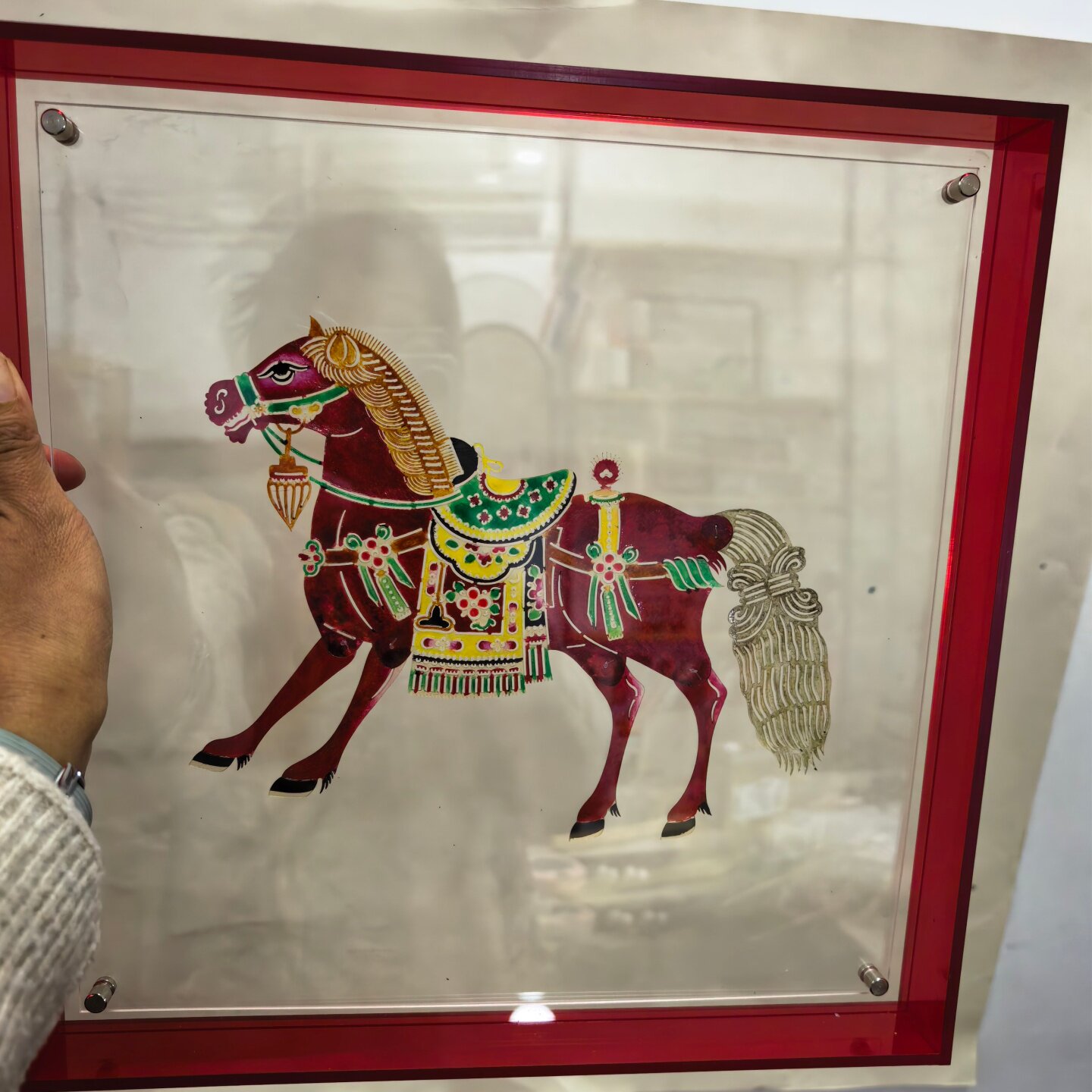 【非遗皮影】马年汗血宝马马上有钱装饰画吉祥陕西西安伴手礼文创,特色手工艺,皮影,淘宝优惠券,粉丝福利购,淘宝优惠卷