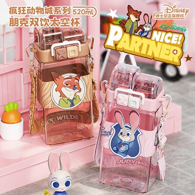 迪士尼疯狂动物城儿童太空杯