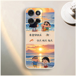 适用于摩托罗拉moto G100pro手机壳XT2527-3网红可爱小新卡通男女新款5G防摔全包软胶保护套