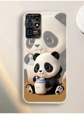 适用于中兴S30SE手机壳ZTE 8030N保护套彩绘卡通可爱熊猫防摔软壳