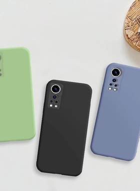 中兴AXON30屏下版手机壳ZTE A2322简约纯色防摔保护套5G全包软壳