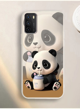 适用于天翼一号2021手机壳TYH211U保护套可爱熊猫卡通防摔软外壳