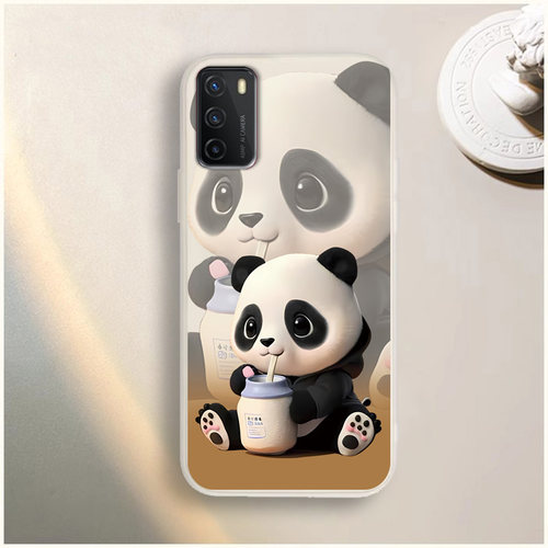 适用于天翼一号2021手机壳TYH211U保护套可爱熊猫卡通防摔软外壳
