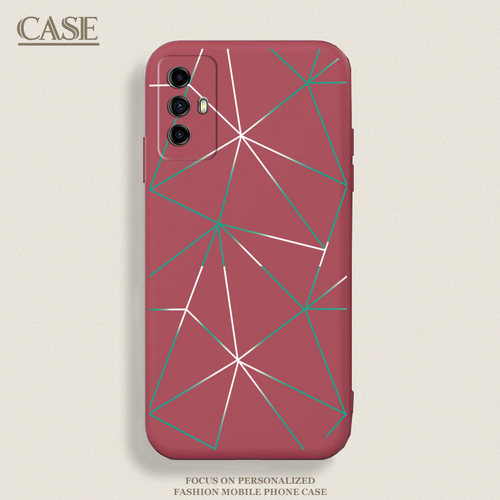 适用于中兴远航30手机壳ZTE 7532N简约渐变线条7531N防摔全包边软胶保护套