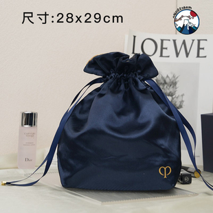 CPB肌肤之钥缎面束口抽绳袋大容量 手提洗漱化妆包收纳袋旅行便携