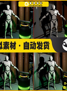 UE4UE5 ABC's Cel Toon Shader V3 卡通人物着色阴影材质特效