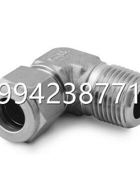 议价1Swagelok SS600-2-4 世伟洛克3/8卡套 转 /4NPT 外螺-纹弯头