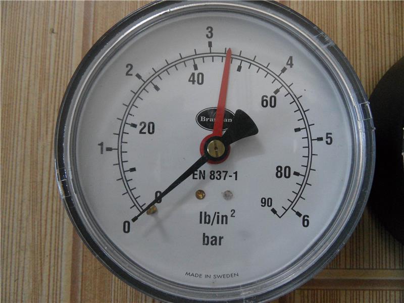 议价询价原装瑞典压Brannan力表EN87-1 06-/0-130bar 100mm 3/8全