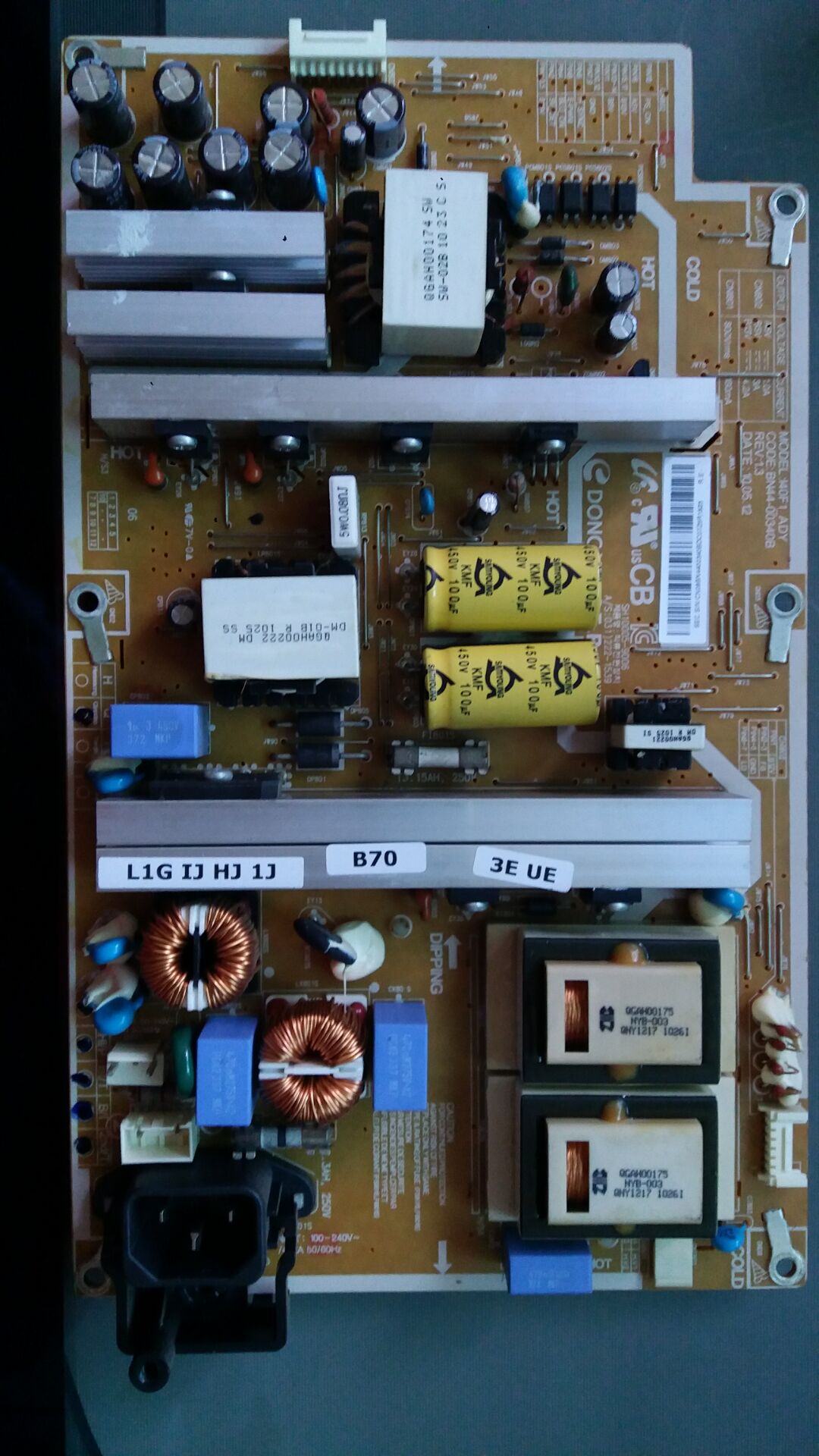 原装三星LA40C530F1MX电源板I40F1-ADY BN44-00340B/A