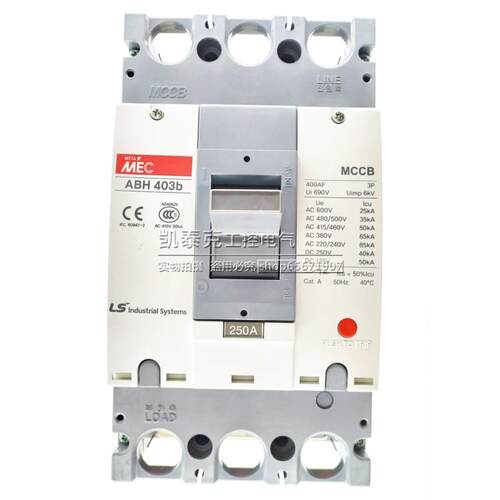 议价正品韩L国G L4S产电(无锡)MEC塑壳断路器 ABH403Ab 3P 250 00