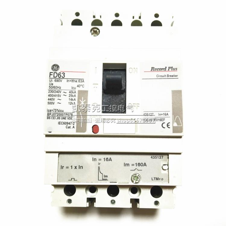 议价正E品美国通用GE塑壳断路器FD63 P 136A FFDE36TF016（波兰产