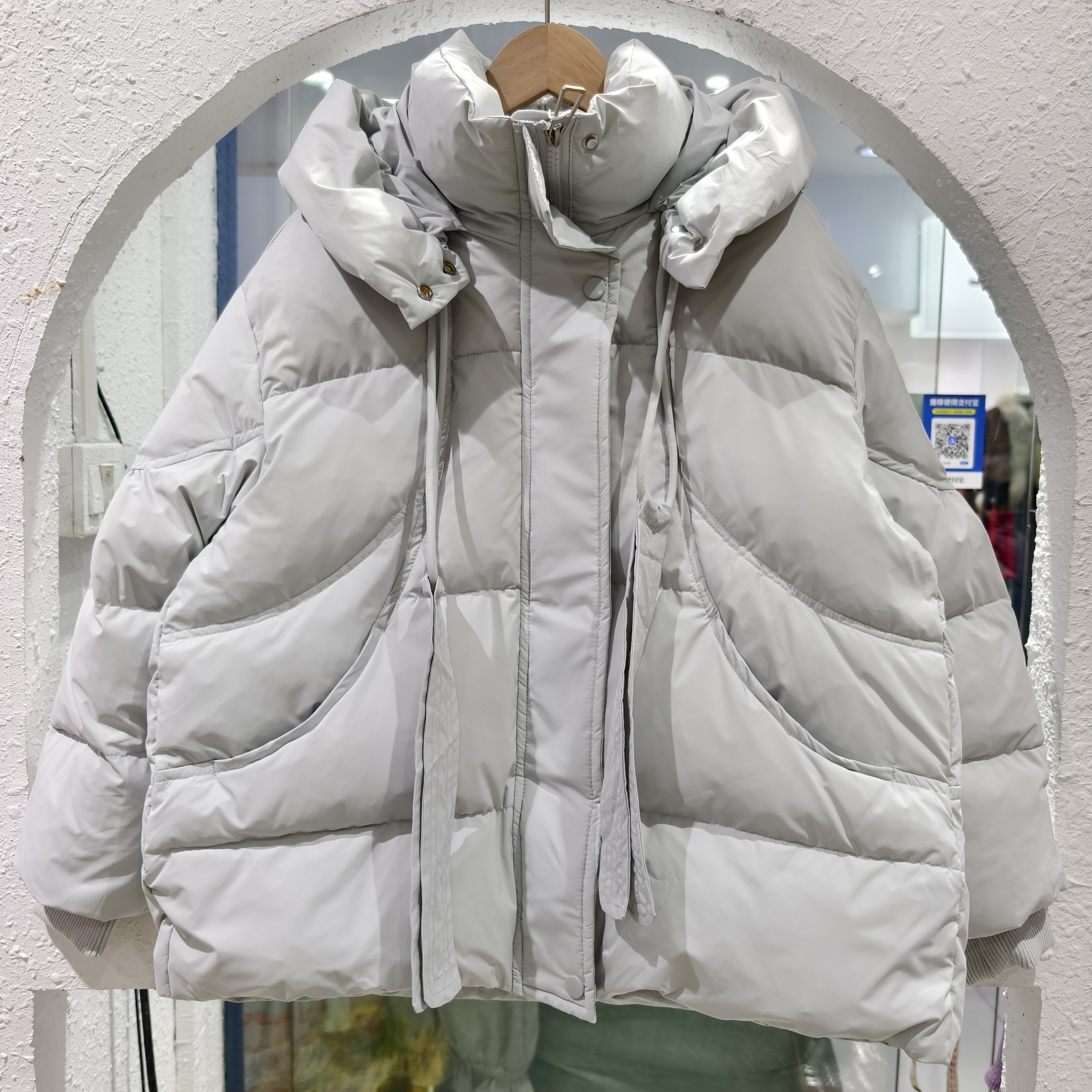 10-15岁大女孩羽绒服连帽韩版宽松初中生高中生少女羽绒外套时尚