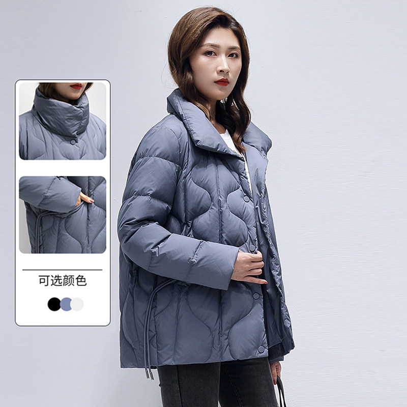 I’SRE/艾尚雪韩短款立领羽绒服