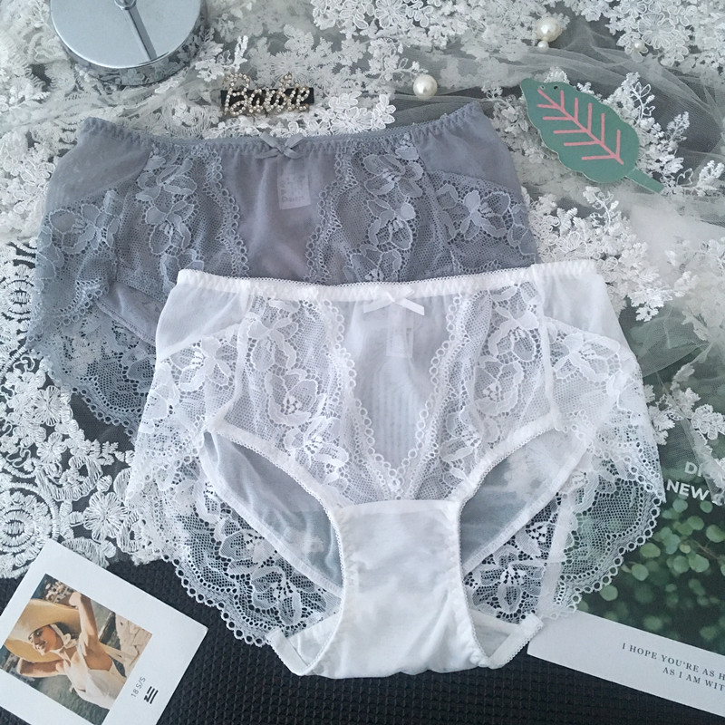 法式高档浅灰色时尚包臀三角裤