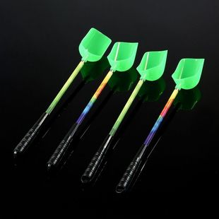 新款三节可伸缩不锈钢彩色一体打窝勺传统钓鱼抛耳鱼料勺远投勺子