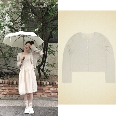 韩国正品snugnook2025夏季新款简约舒适森系轻薄防晒衫开衫外套女