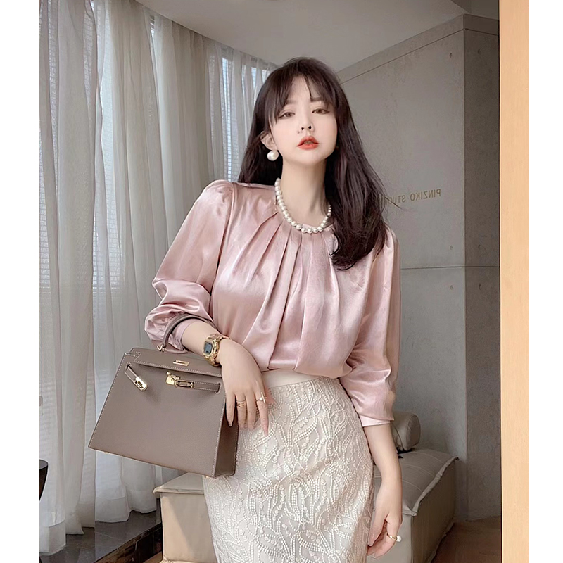 PINZIKO 大兔子 开叉半身裙女设计感小众中长款高腰蕾丝包臀裙子