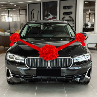 结婚专用婚礼婚车大红花球新车大红花结婚陪嫁大门喜庆绸布红绣球